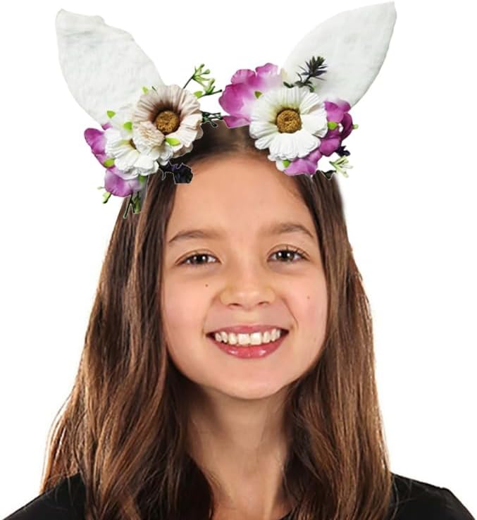 Mimeile Bunny Ears Headband for Easter Party