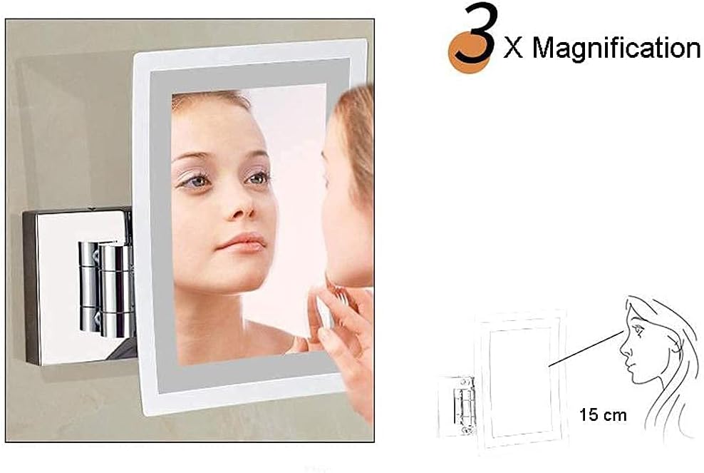 LCARY HD LED Vanity Mirror Wall Mounted