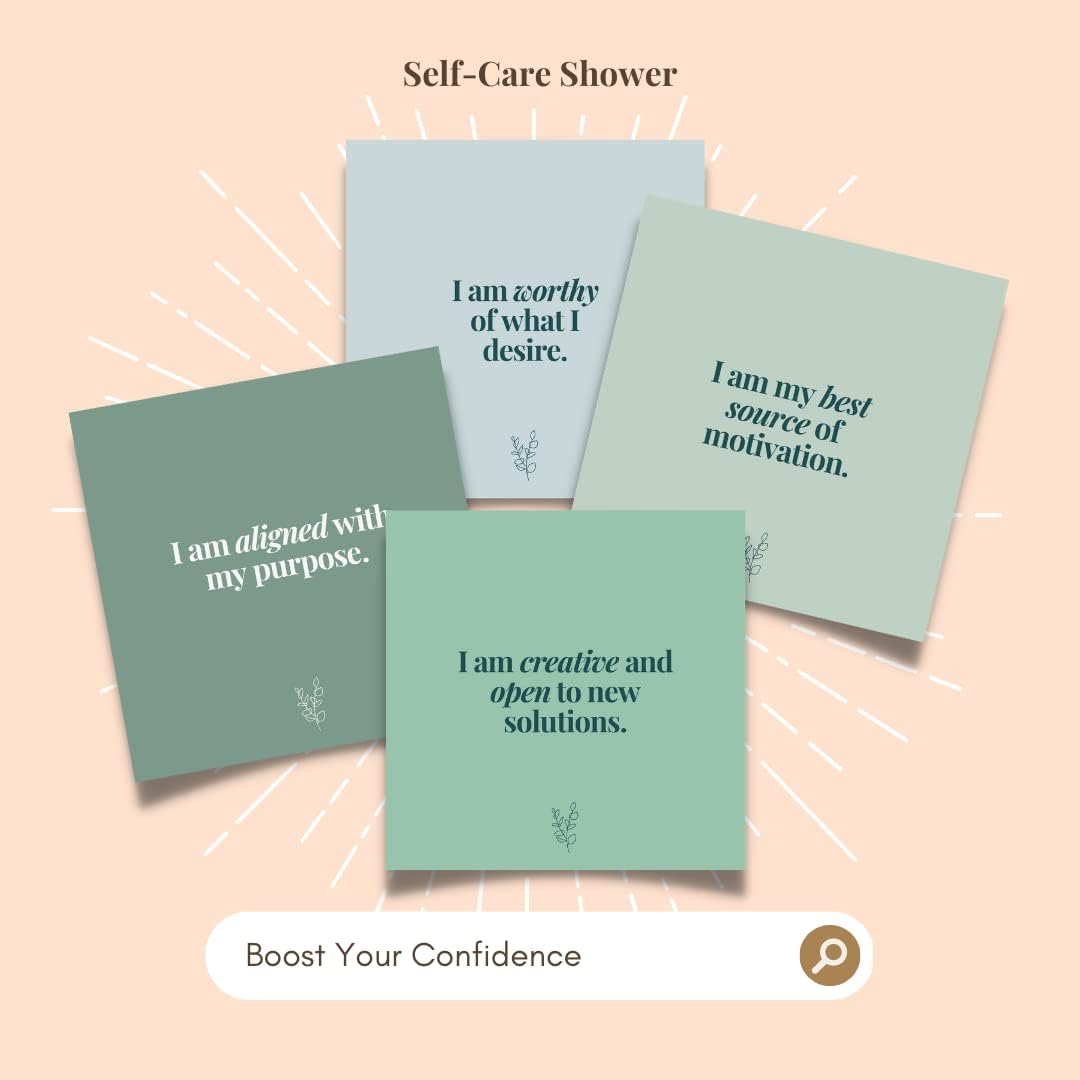 Affirmation Cards for Shower Waterproof Self Care Positive