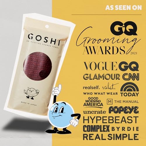 GOSHI Exfoliating Towel - Rip-Resistant Soft Made in Japan