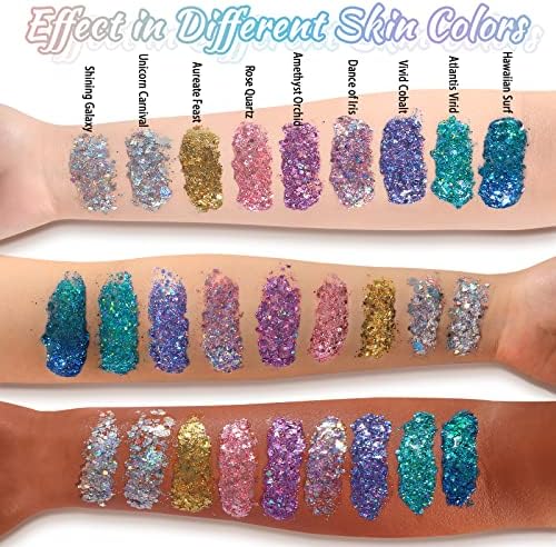 Boko Body Glitter Gel Green 176oz Chameleon Sequins