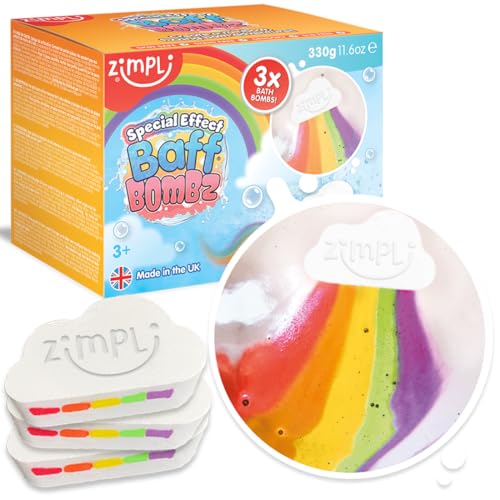 Zimpli Kids Rainbow Bath Bombs Set