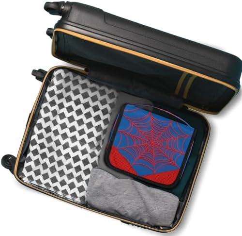 Blue Spider Web Travel Toiletry Bag for Boys Men