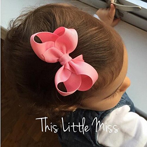CLLOT 40Pcs 3 Inch Hair Bows for Girls with Alligator Clips