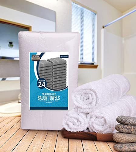 Utopia Towels 24-Pack Salon Hair Towels 16x27 Inches