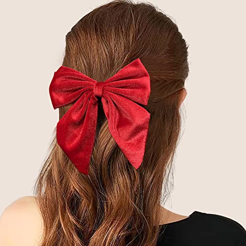 DED 9PCS Velvet Hair Bows with Alligator Clips for Girls