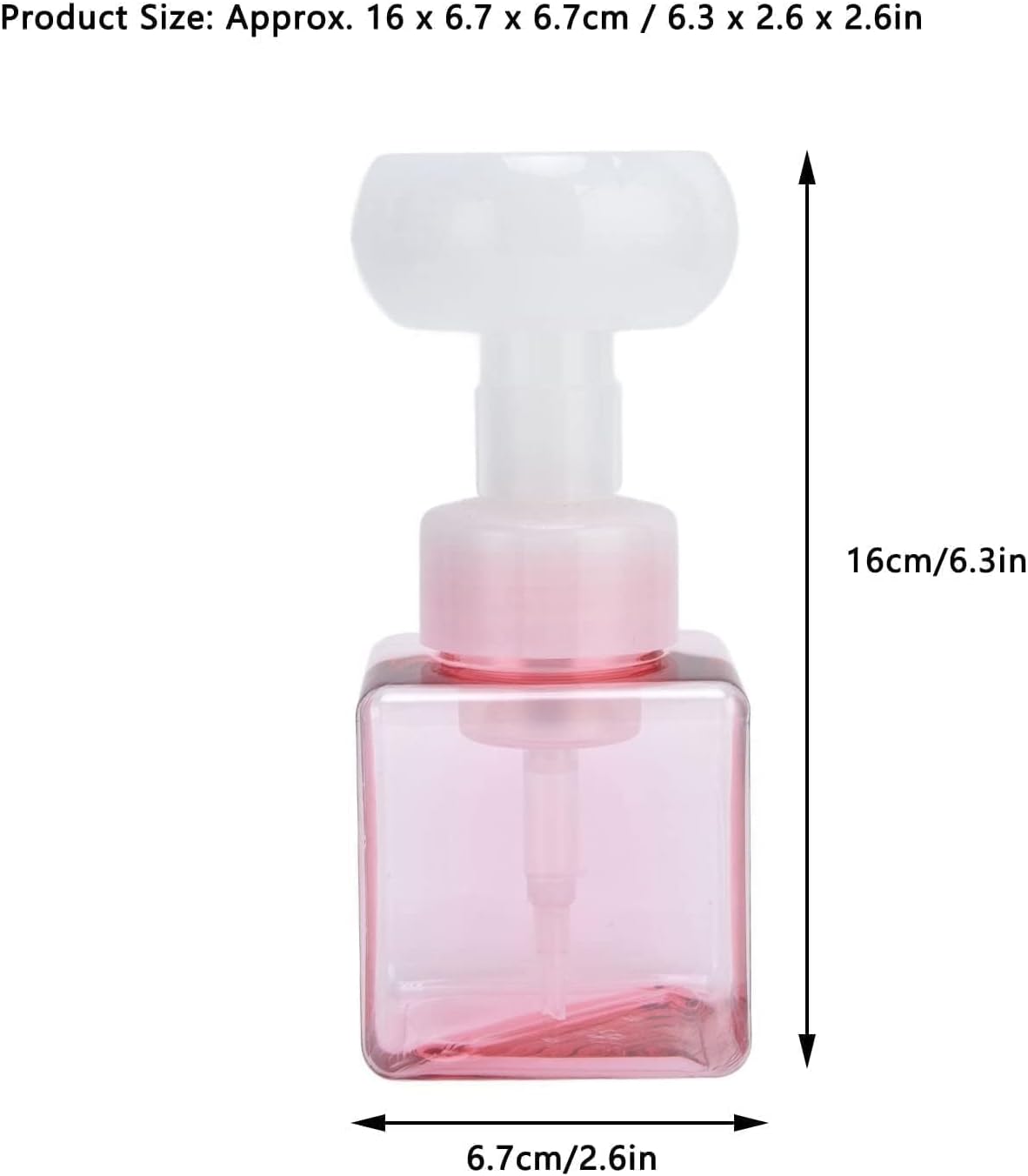 84oz Foaming Soap Dispenser with Cute Flower Shape Design Pink