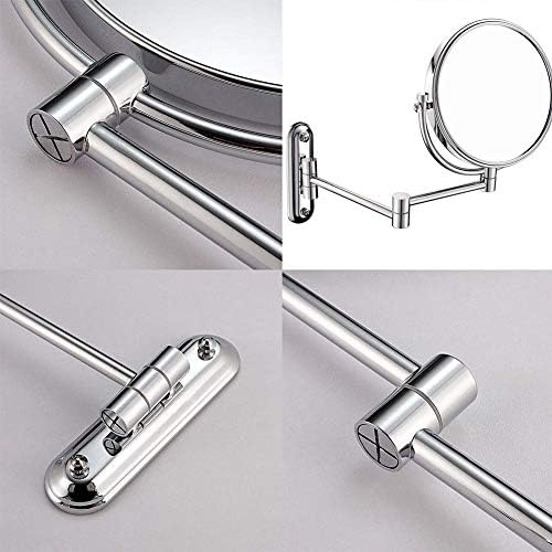 DEIHGE Wall Mounted Makeup Mirror with 360 Degree Swivel and 10x Magnification