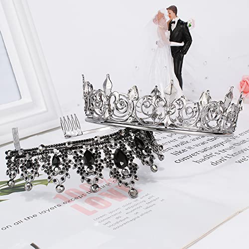 AOPRIE Crystal Tiara Crown for Wedding Prom Costume