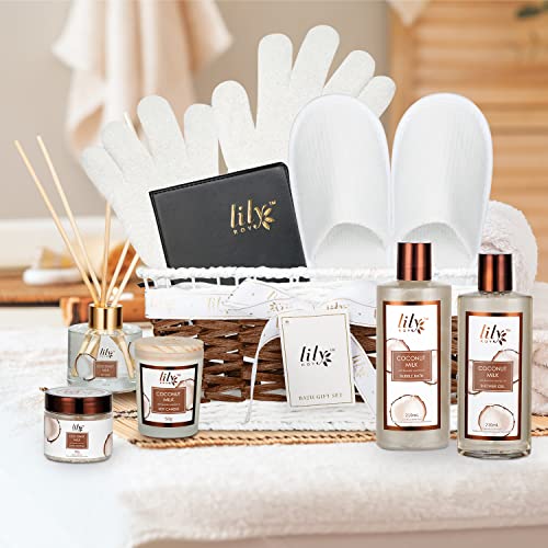 LILY ROY 18Pcs Spa Gift Basket Set for Women Men