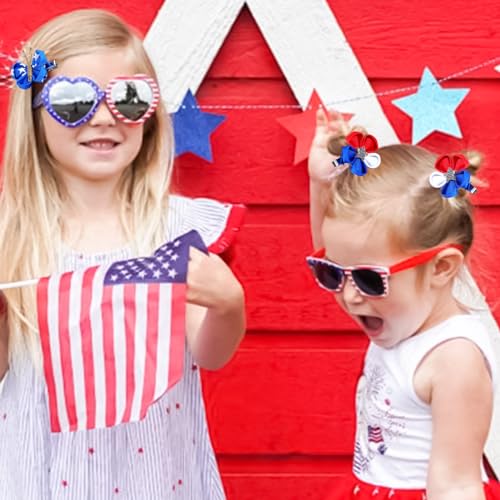 10PCS 4th of July Butterfly Hair Clips with Alligator Clips