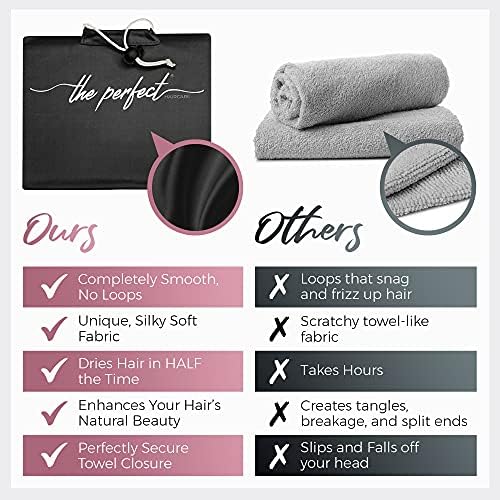 Microfiber Hair Towel Wrap for Women - Anti Frizz Fast Drying