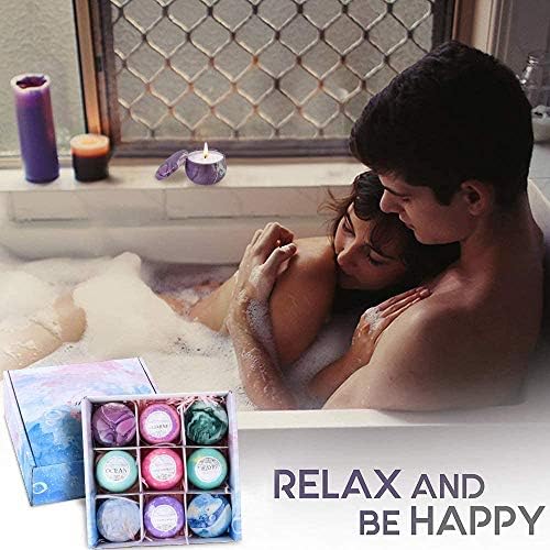 OFUN Bath Bombs Candles Gift Set for Women