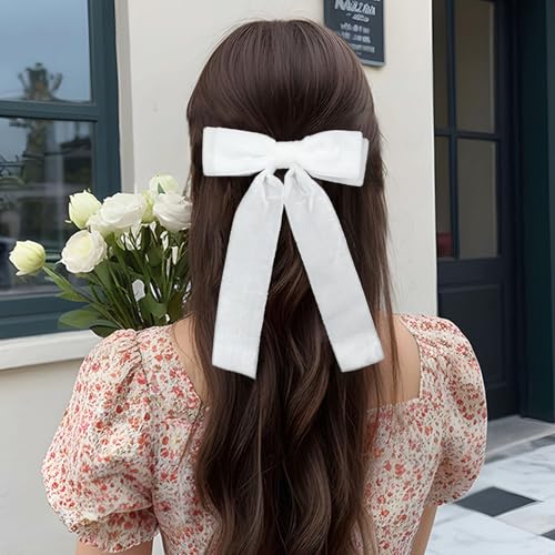 2PCS Velvet Hair Bows for Women and Girls
