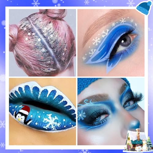 Blue Christmas Eyeshadow Palette 18 Colors