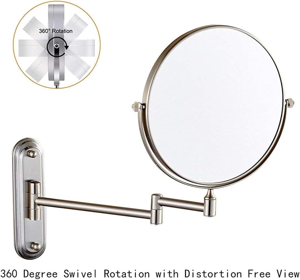 LCARY Wall Mounted Makeup Mirror with 35710x Magnification