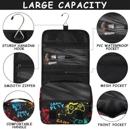 Game Video Hanging Travel Toiletry Bag for All