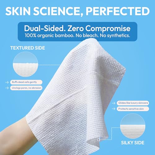 FOMIN Eco-Clean Face Towels 100 Count 2 Pack