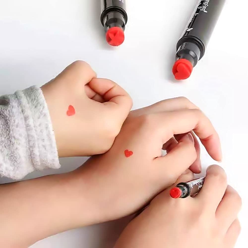Go Ho Heart Shape Red Liquid Eyeliner Stamp