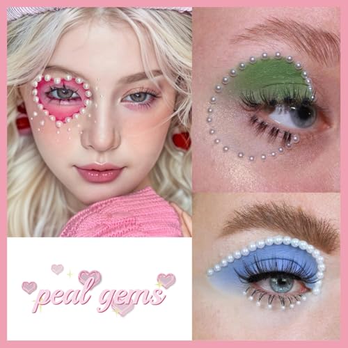 Heart Pearl Face Eye Gems for Makeup and Hair
