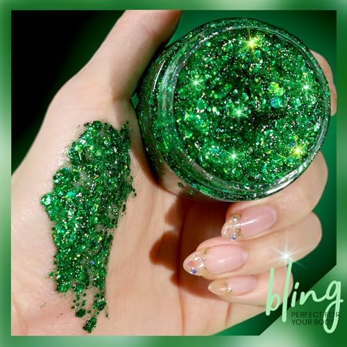 Teenitor Green Body Glitter Gel 80g Holographic