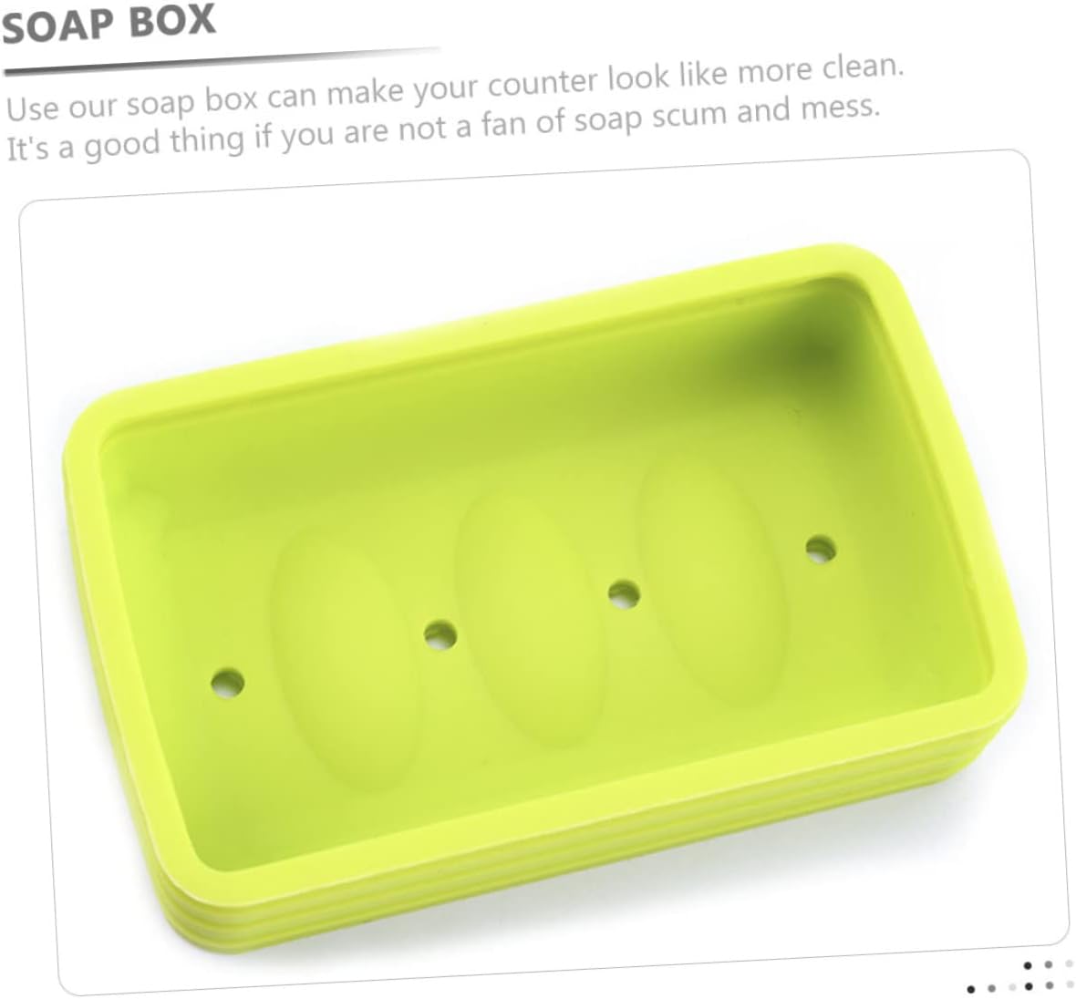 Garneck 2pcs Bath Soap Dish with Brush