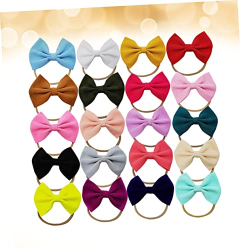 Mikinona Infant Headbands Set 20pcs Bow Hairbands for Baby Girls Toddler