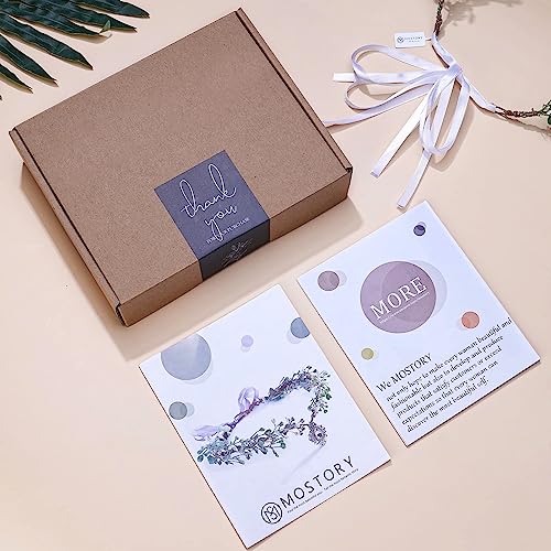 MOSTORY Handmade Moon Elf Crown for Women Girls