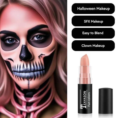 Naked Orange Face Body Paint Stick for Halloween Cosplay Makeup