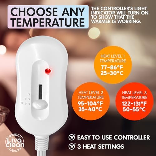 LivaClean Massage Table Warmer with 3 Settings