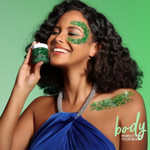 Teenitor Green Body Glitter Gel 80g Holographic