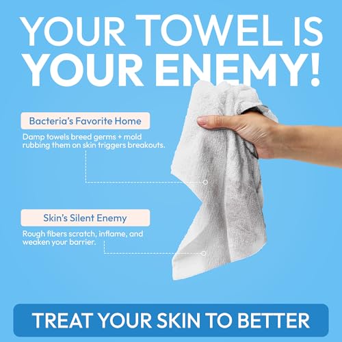 FOMIN Eco-Clean Face Towels 100 Count 2 Pack