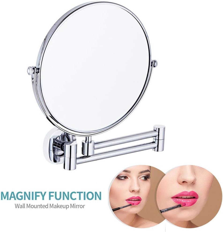 DEIHGE 8-Inch Wall Makeup Mirror with Magnification