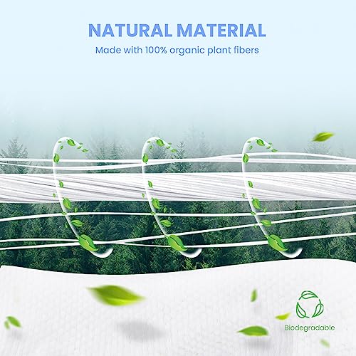 MIRUCOO 100 Sheet Organic Viscose Facial Towels