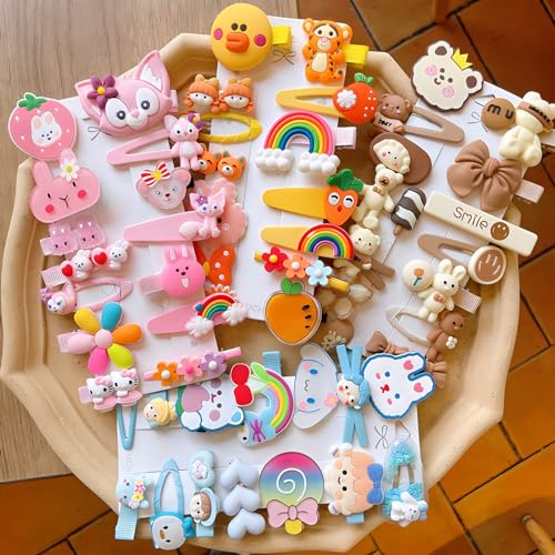 62PCS BIUCHY Girl Hair Clips Set for Kids