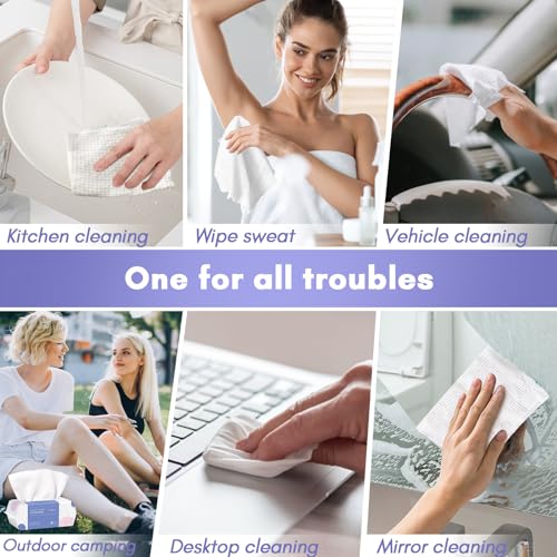PoeticEHome Extra Thick Disposable Face Towel 2-Pack