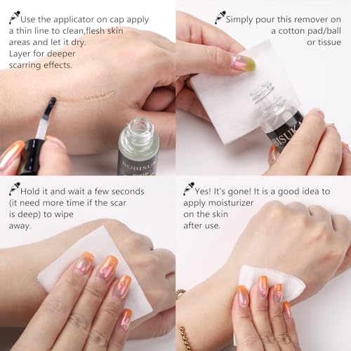 BOBISUKA Rigid Collodion Scar Makeup Kit with Brush Remover