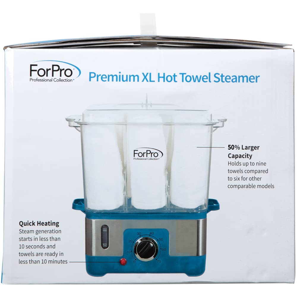 ForPro XL Premium Hot Towel Steamer 9 Towels Capacity