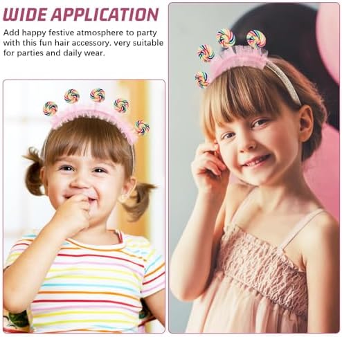 COHEALI Cute Lollipop Headband Hair Accessory