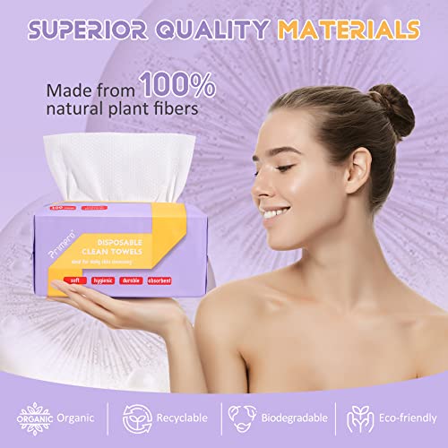Primpro 100 Count Biodegradable Face Towels