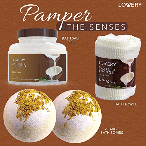 LOVERY 9 Piece Spa Gift Basket for Women and Men