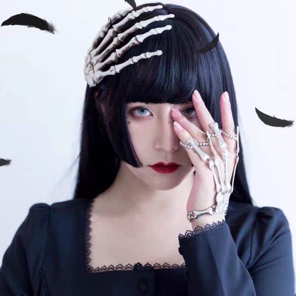 BELSITA Halloween Skeleton Hand Hair Clips