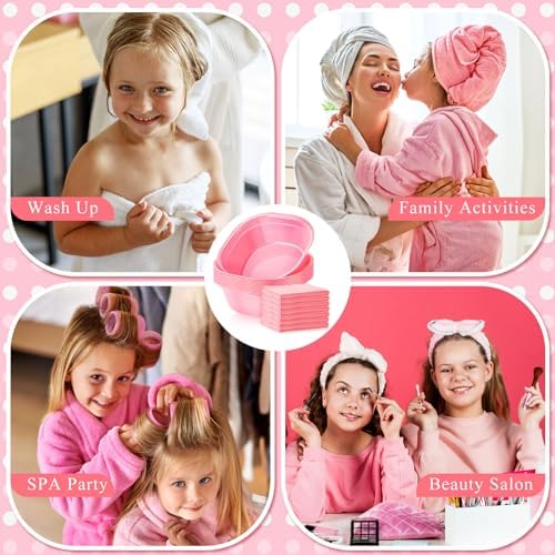 Patelai 6-Piece Kids Foot Spa Kit for Girls Pink