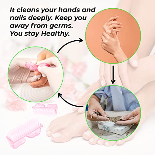 ZNDIJE 4 Pcs Nail Brush Set - Daily Use for Hands Feet Nails
