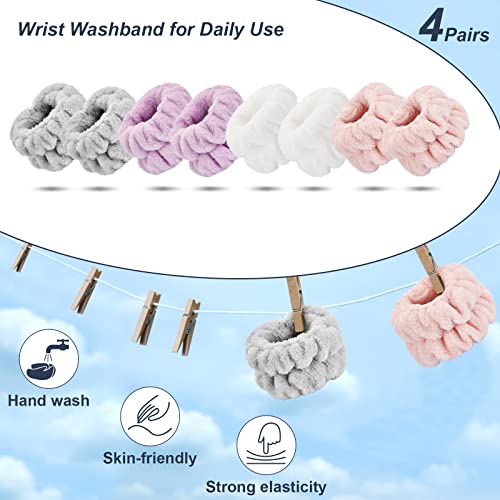 Dorbetar 8 Pcs Wrist Towels for Face Washing 1