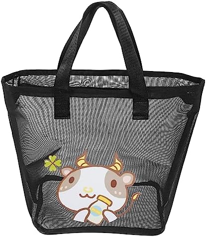 HOOTNEE Portable Mesh Toiletry Bag for Travel and Home Use