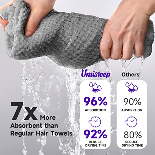 Umisleep Extra Large Microfiber Hair Towel for Women