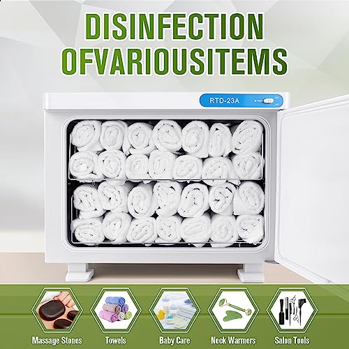 9TH SHOP 23L Hot Towel Cabinet with UV Light