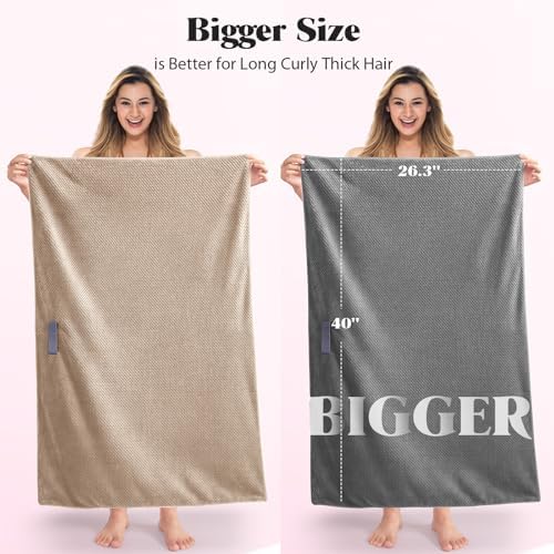MABAO 2 Pack Microfiber Hair Towel Wrap for Women