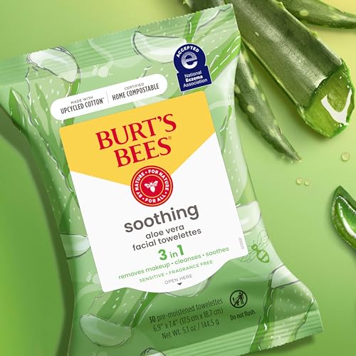 Burts Bees Aloe Vera Face Wipes 30 Ct 3-Pack 1
